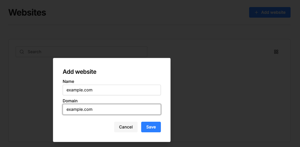 Add Site